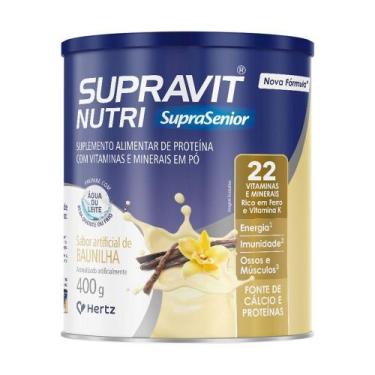 Imagem de Suplemento Supravit Nutri SupraSenior Baunilha 400g - Hertz, Baunilha