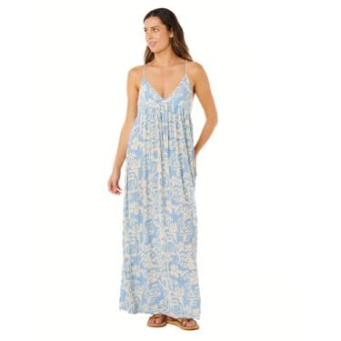 Imagem de Rip Curl Pacote de festa feminino maxi vestido de sol, Azul, P