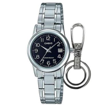 Imagem de Relógio de Pulso Casio Feminino Analógico Aço Inóx Prova Dágua 3 ATM Q