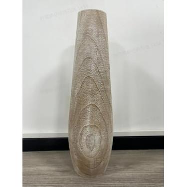 Imagem de Hanobe Decoração de vaso de chão alta: vasos decorativos grandes de 55 cm para canto da sala de estar - decoração de casa de fazenda moderna boho de madeira neutra para casa quarto lareira entrada