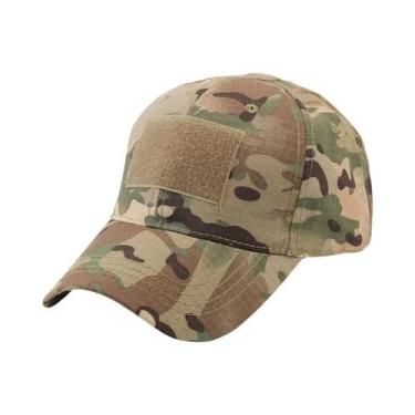 Imagem de Boné Tático Camuflado Com tiras autocolantes, Estilo Duckbill, Proteçã