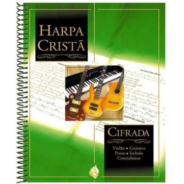 Imagem de Harpa Cristã Cifrada Capa Dura Espiral Partituras 640 hinos Violão Gui