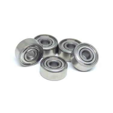 Imagem de XMGKMN 10 peças SR2-5C ZZ CB 3,175 x 7,938 x 3,571 mm ABEC-7 Rolamentos híbridos de esferas de cerâmica preta R2 SR2-5 Z Rolamento em miniatura em polegada (cor: SR2C-ZZ, tamanho: 10 peças)