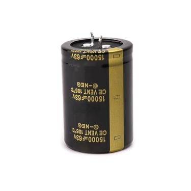 Imagem de Capacitores de filtro de amplificador de capacitor eletrolítico de alumínio 63V 15000uF