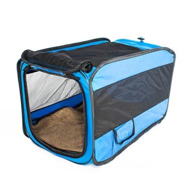 Imagem de Cryfokt Porta-cachorros para Gatos, Porta-cachorros Dobrável e Macio para Animais de Estimação, Mochila Respirável para Cães Sombreados Com Cobertor de Estaca No Solo para Compras,