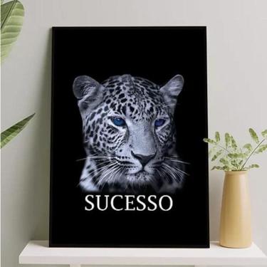 Imagem de Quadro Motivacional Sucesso 45X34Cm - Com Vidro Preta