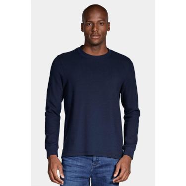 Imagem de Camiseta Aramis Manga Longa Textura Azul Marinho-Masculino
