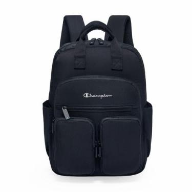 Imagem de Mochila Champion Original Masculina Preta Múltiplos Bolsos