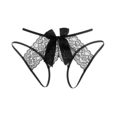 Imagem de Lingerie Sexy plus Size Para Mulheres, Calcinhas De Renda Com Abertura