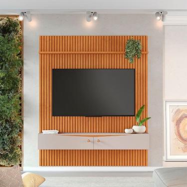 Imagem de Painel Ripado Riso 2,18cmX1,82cm Candian com Nicho JCM Movelaria