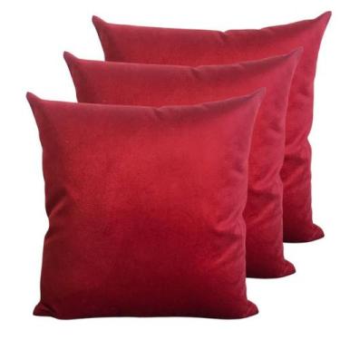 Imagem de Kit 3 Capas De Almofadas Sued 60x60 Extra Grande Com Zíper - INGRID BO