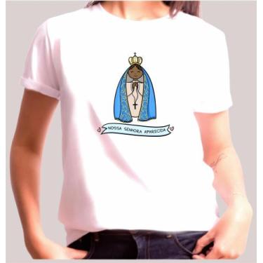 Imagem de Camiseta Adulto Nossa Senhora Aparecida Est.4 -  ZLprint, P