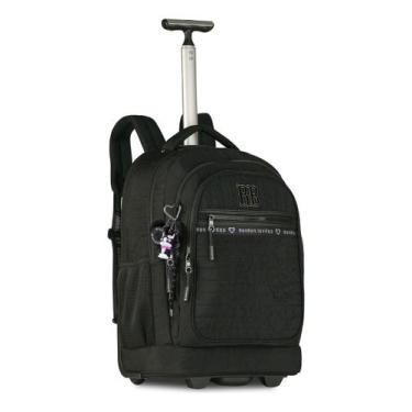 Imagem de Mochila Escolar com Rodinha Rebecca Bonbon Carrinho Original Cor:Preto