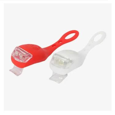 Imagem de Farol Dianteiro Bicicleta Kit 2 Lanterna Sinalizador Pisca