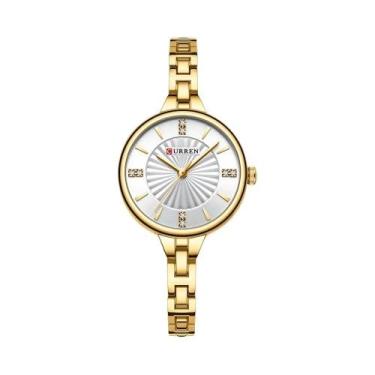 Imagem de Relógio Feminino Elegante Com Mostrador Redondo, Pulseira De Aço Inoxi