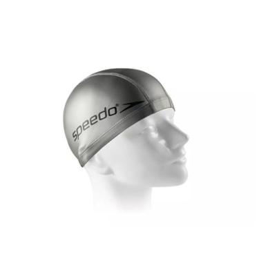 Imagem de Touca de Natação Speedo Comfort Cap Unissex, Prata, Único