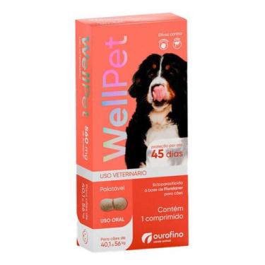 Imagem de Wellpet 560 Mg Antipulgas E Carrapatos Cães 40,1 A 56kg - Ourofino