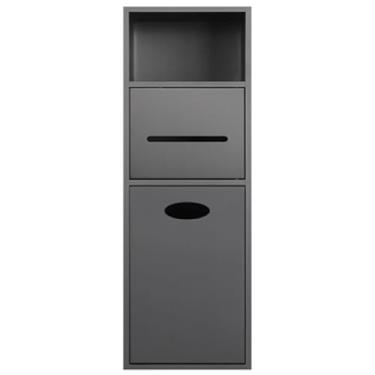 Imagem de Nicho de chuveiro de aço inoxidável à prova d'água - organizador de alcova de 20 x 63 cm para xampu, artigos de higiene e papel higiênico - Prateleiras elegantes para banheiro e cozinha, acabamento