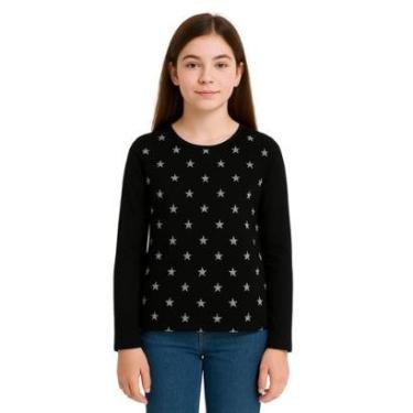 Imagem de Blusa Infantil e Juvenil Manga Longa com Estampa de Estrelinhas Kyly-Feminino