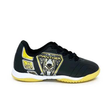 Imagem de Chuteira Futsal Infantil Dray Marvel - Pantera Negra - Preto-Unissex