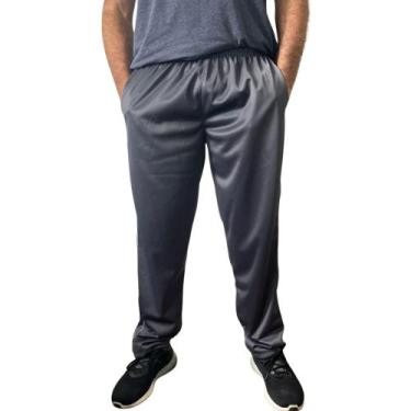 Imagem de Calça Helanca Masculina Flanelado Roupa Inverno Agasalho Academia Jogg