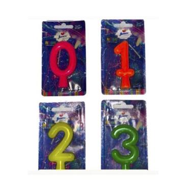 Imagem de Vela Aniversário NEON JUNCO Escolha sua Cor!, Amarelo NEON