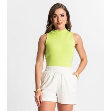 Imagem de Regata Feminina Gola Alta Endless Verde, G, Verde