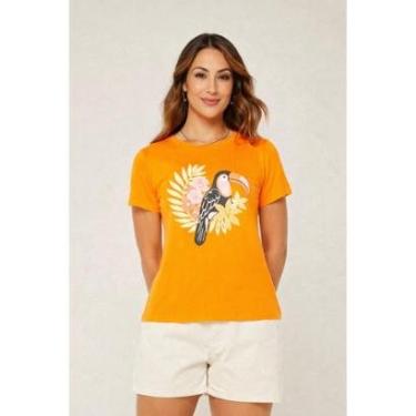 Imagem de T-shirt D Bell Outlet Fashion Tucano Laranja-Feminino