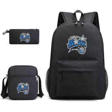 Imagem de Conjunto de mochilas escolares Basketball Star Orlos Magic, 3 peças pa