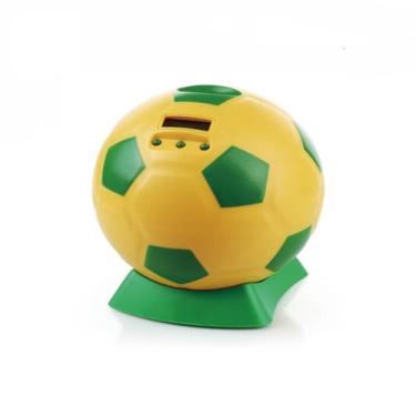 Imagem de Cofrinho resistente a quedas de banco de moedas de futebol para crianç