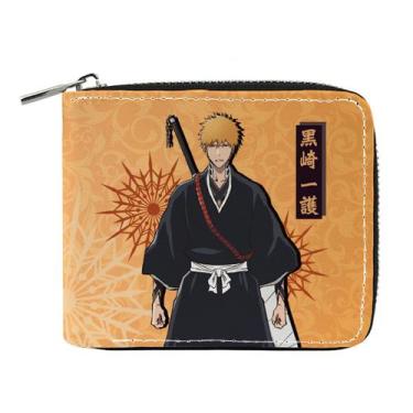 Imagem de Carteira Anime Bleach Kurosaki Ichigo Leather para crianças - yiweisai