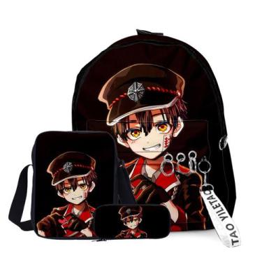 Imagem de Conjunto de mochilas Hanakos Kuns Yugis Amanes Hanakoskun para criança