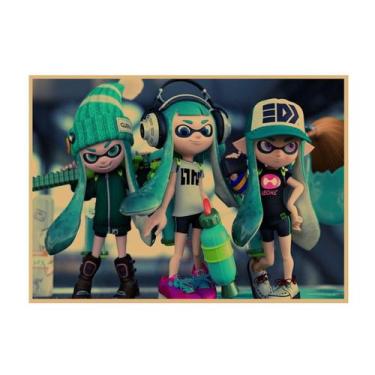 Imagem de Pôster de arte de parede Picture Splatoons Anime Art 29,7x42cm - yiwei