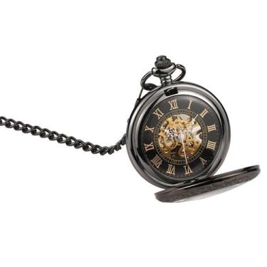 Imagem de Relógio de bolso vintage semiautomático mecânico retrô - yiweisai