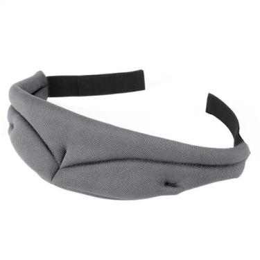 Imagem de Máscara de dormir de seda Máscara de olhos Masculina Eyeshade Grey - Y