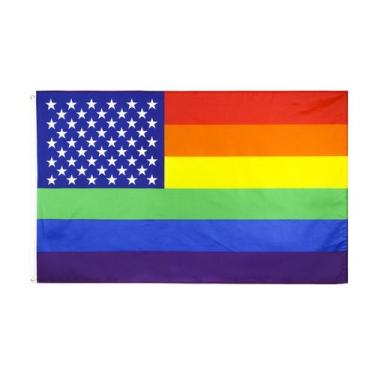 Imagem de Tapeçaria American Gays Flag Art para pendurar na parede 150x90cm - yi