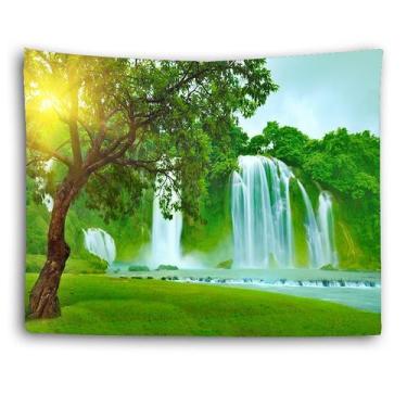Imagem de Estética de sala de parede com cenário de cachoeira de tapeçaria 150x1