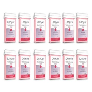 Imagem de Kit Cera Depilart Roll-on Rosa 100g c/12un