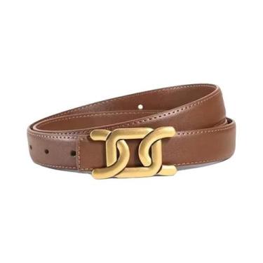 Imagem de Cinto Feminino Clássico Estilo Retrô Para Jeans E Saias, Acessório Ver