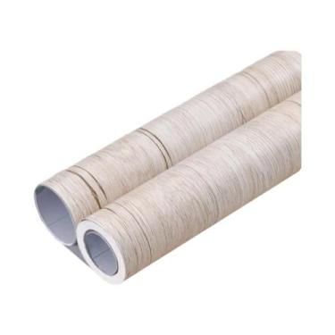 Imagem de Adesivo De Parede Vinílico Com Textura De Madeira À Prova d'Água De 55