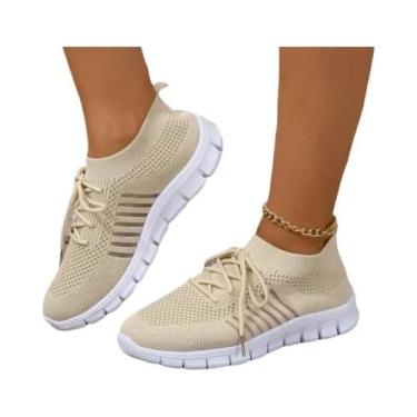 Imagem de Tênis Femininos De Verão Em Malha Respirável, Leves E Casuais, Confort
