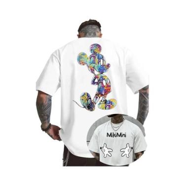 Imagem de Camiseta De Algodão Oversized Com Estampa Do Mickey Mouse Da Disney Pa