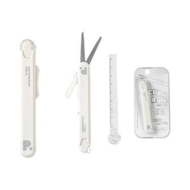 Imagem de Tesoura Portátil Mini Multifuncional 2 Em 1, Cortador De Papel Em Form