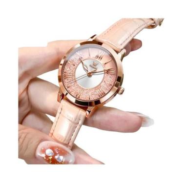 Imagem de OLEVS Relógio Quartz Simples para Mulher, Estilo Cinto, Marca Elegante