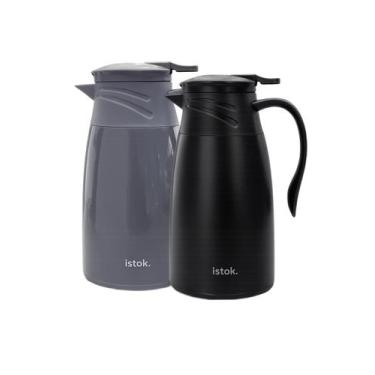 Imagem de Garrafa térmica tipo jarra 1 litro com alça  sortida - ISTOK