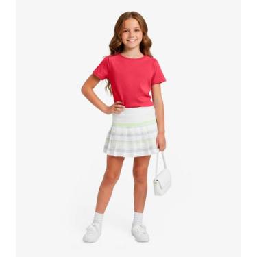 Imagem de Blusa Infantil Unissex Manga Curta Lisa Soletex Rosa, 6, Rosa