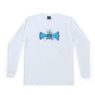 Imagem de Camiseta Manga Longa HUF Off-line - Branco-Masculino