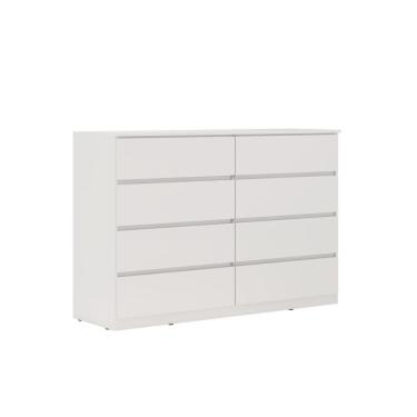 Imagem de Cômoda 8 Gavetas Sintra Branco Brilho - Demóbile