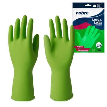 Imagem de Luva de Látex Verde G para Proteção Química - Resistência e Segurança 