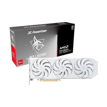 Imagem de Placa de Vídeo PowerColor RX 9060 XT Hellhound Spectral White AMD Rade